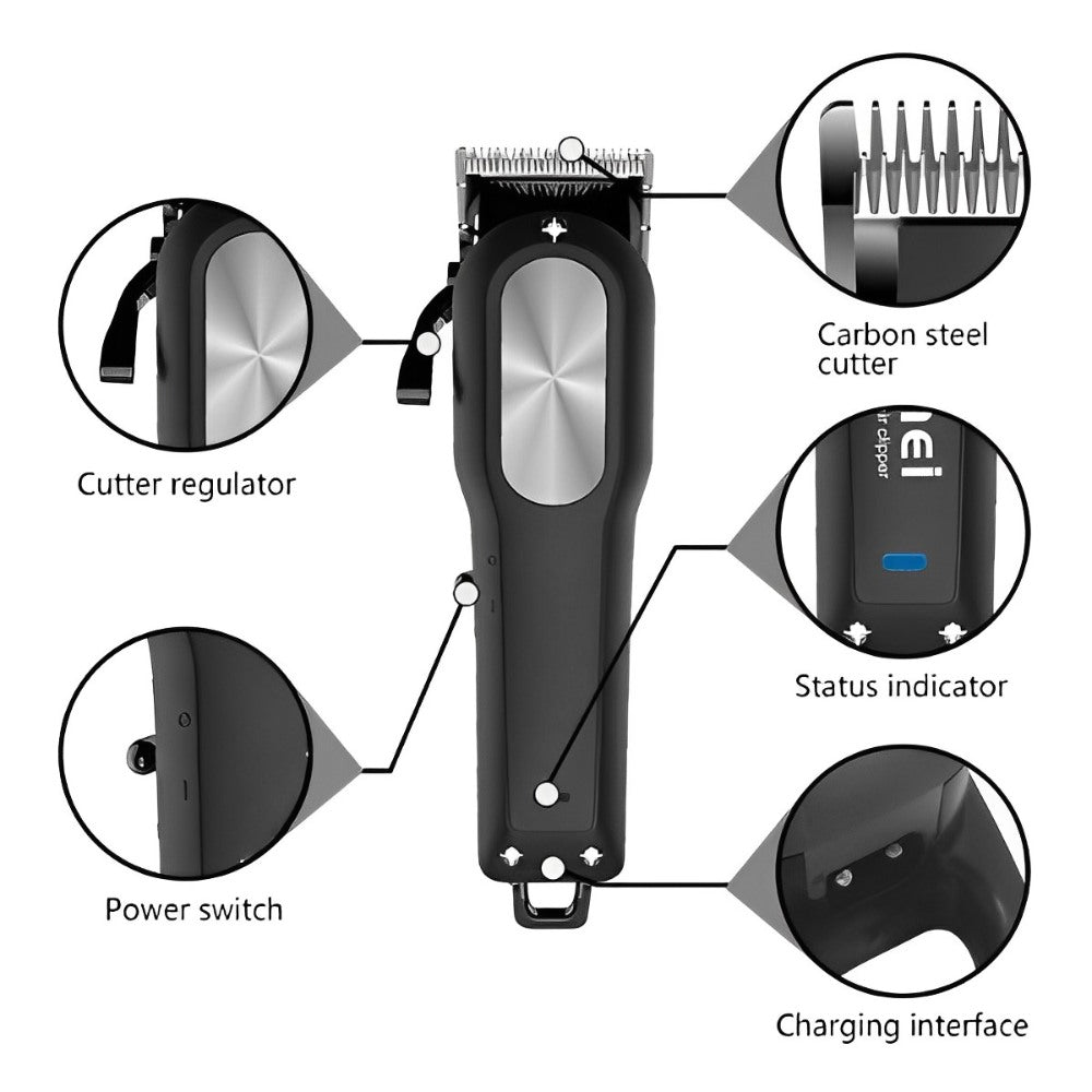 Rechargeable Adjustable Electric Hair Trimmer For Men