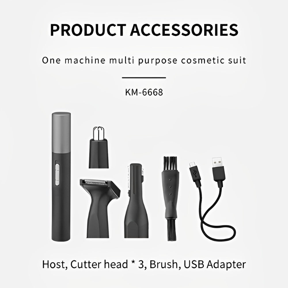 Unisex 3 In 1 Hair Trimmer Pen For Grooming