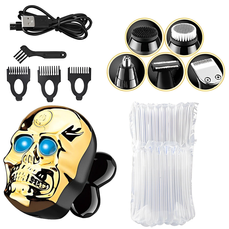 Skull-Shaped Waterproof Electric Shaver