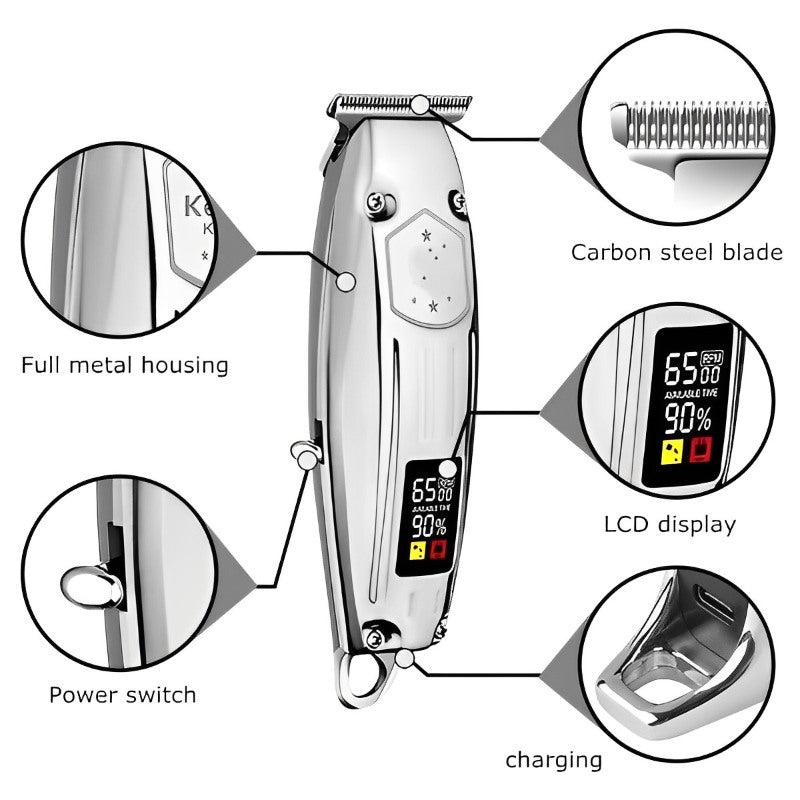 Professional Aluminum Alloy Beard Hair Trimmer
