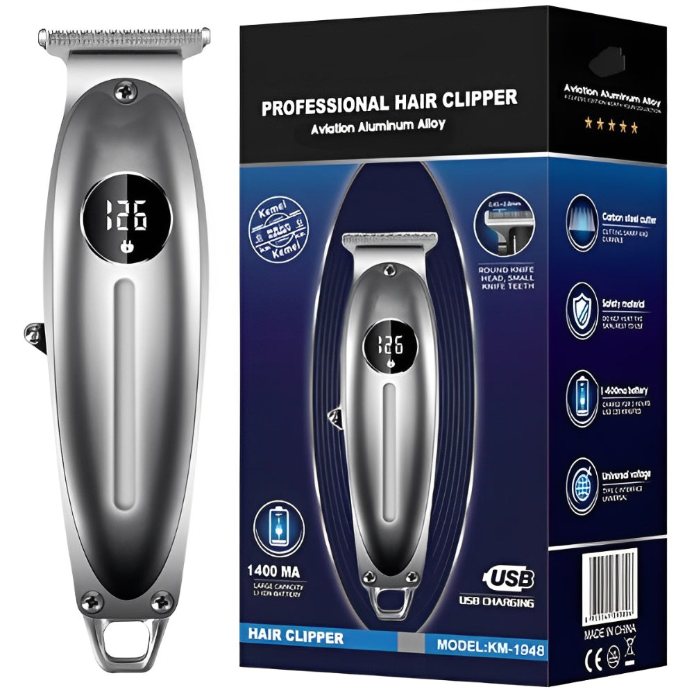Original LCD Full Metal Hair Trimmer For Men