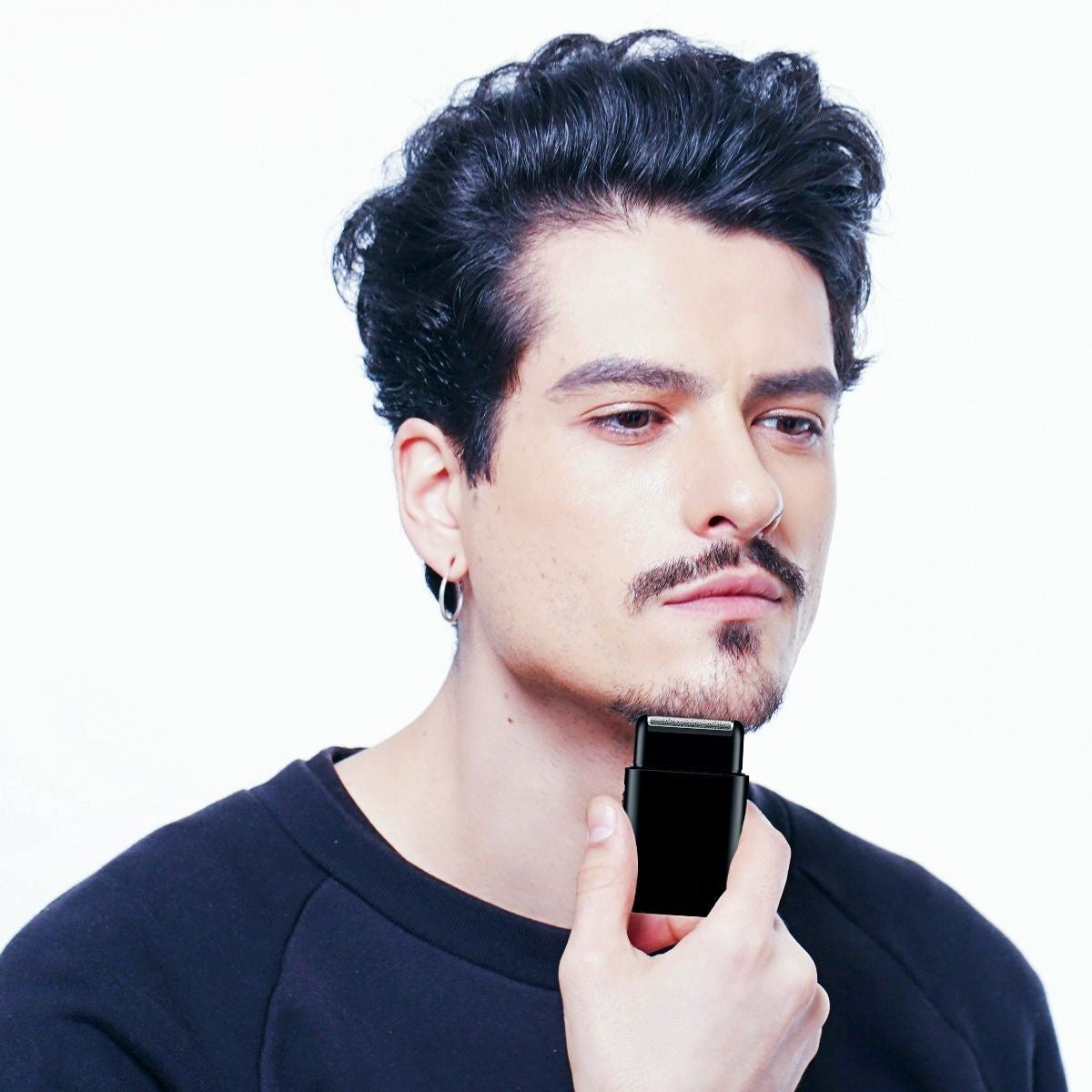 Portable Mini Dual Blade Professional Beard Trimmer