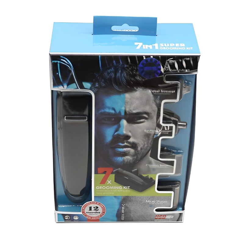 7 In 1 Grooming Kit And Rechargeable Hair Trimmer For Men