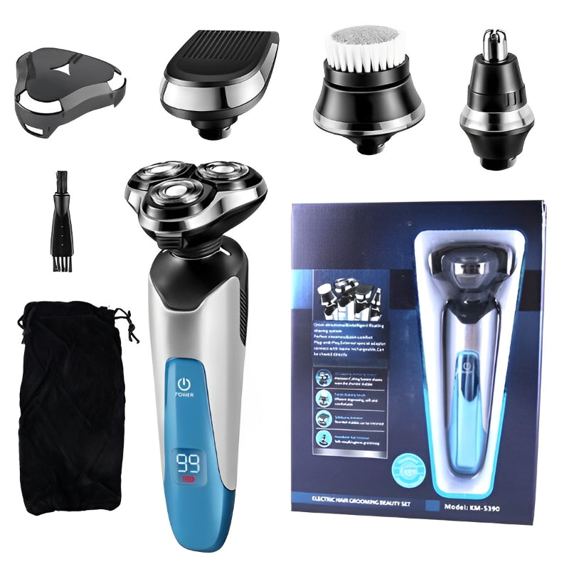 4 In 1 Floating Head Rechargeable Electric Shaver For Men
