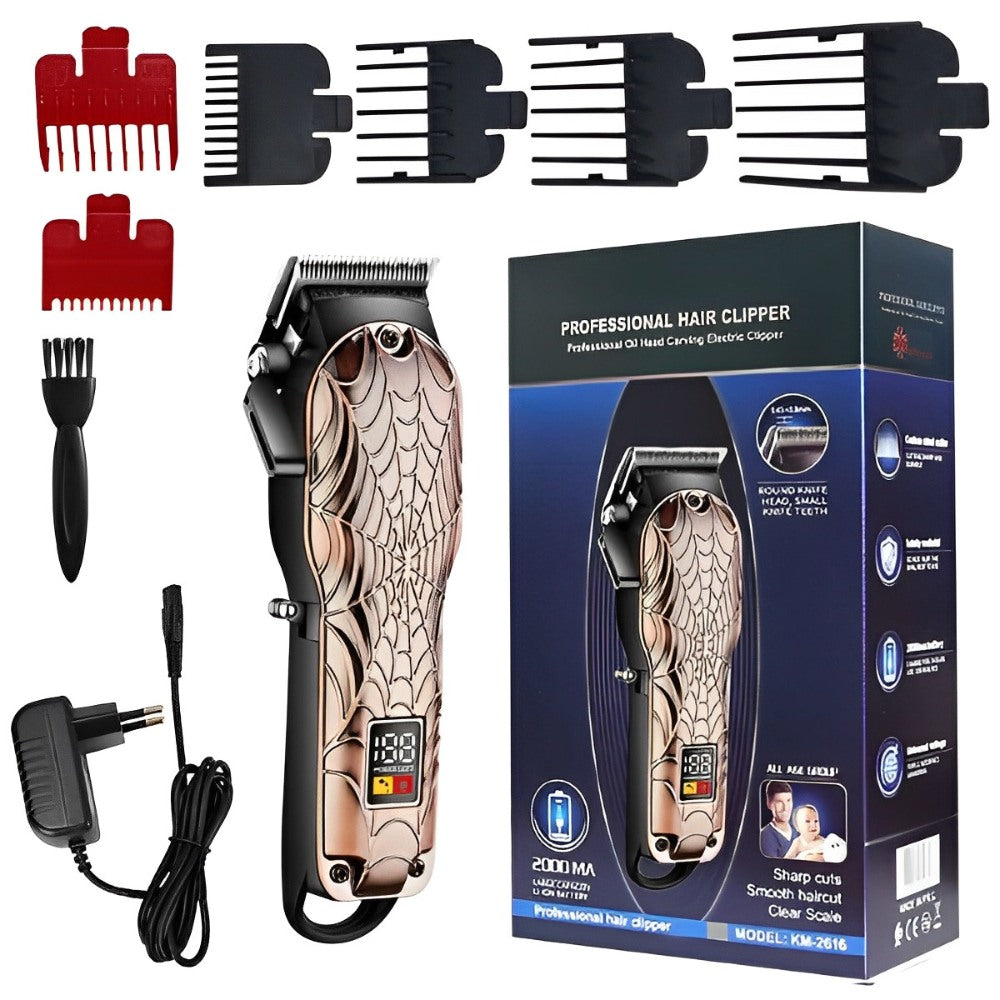 Adjustable Cordless Hair Trimmer For Men With LCD Display