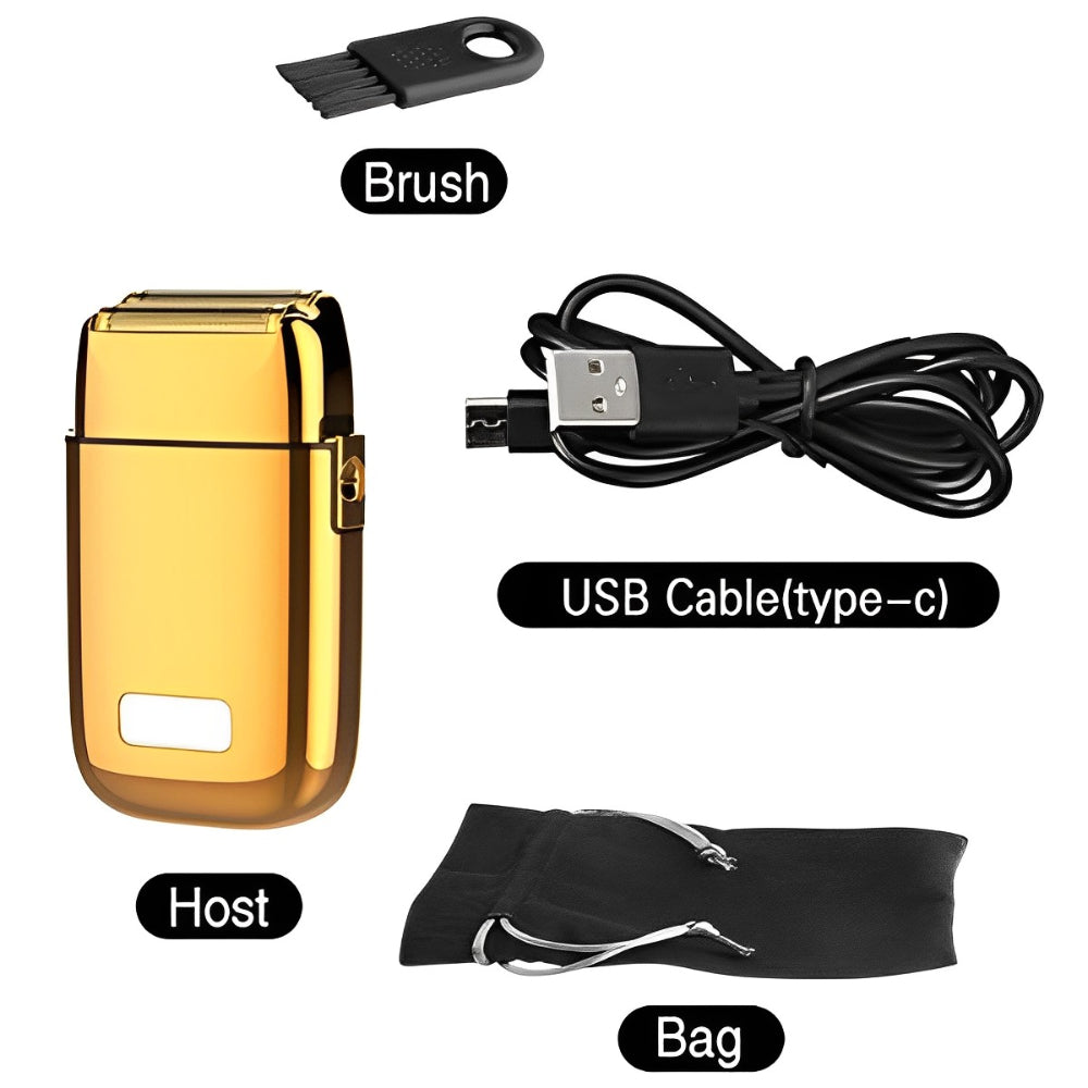 Rechargeable Metal Housing Pro Electric Shaver For Men