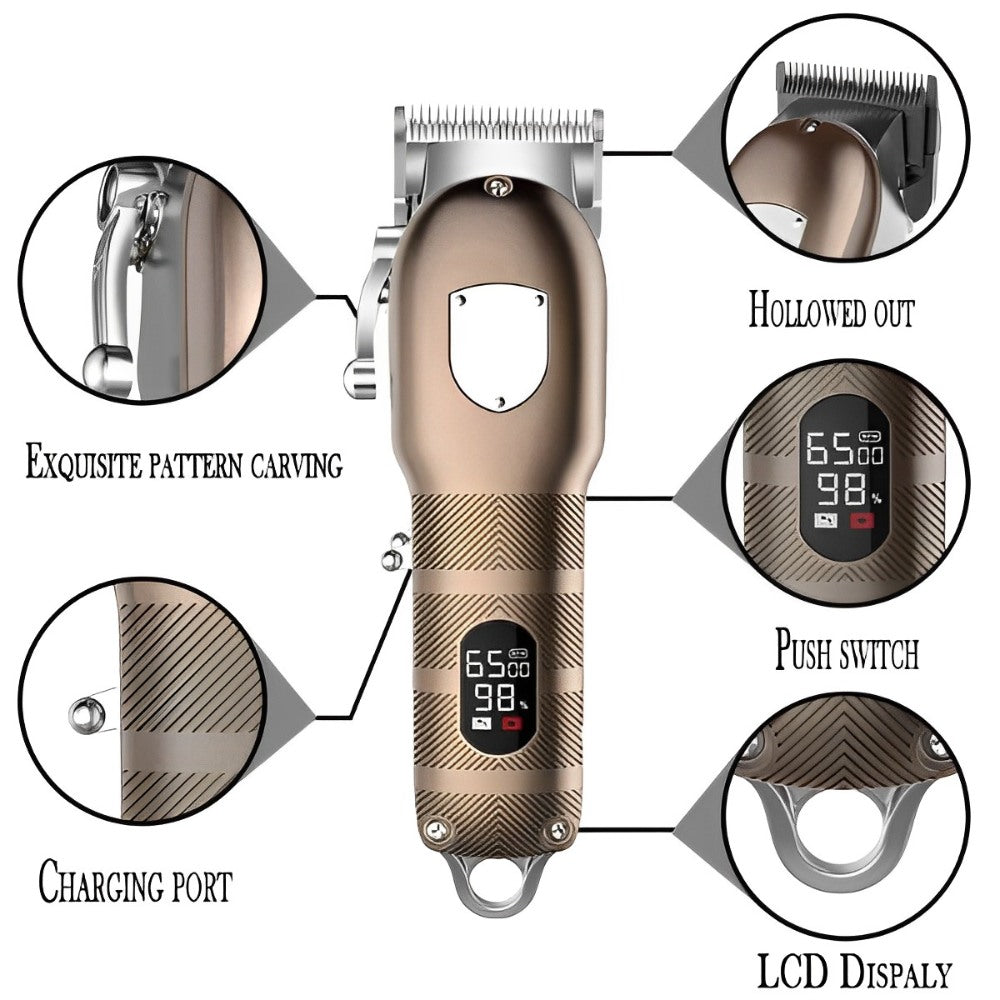 Metal Housing Barber Electric Hair Clipper