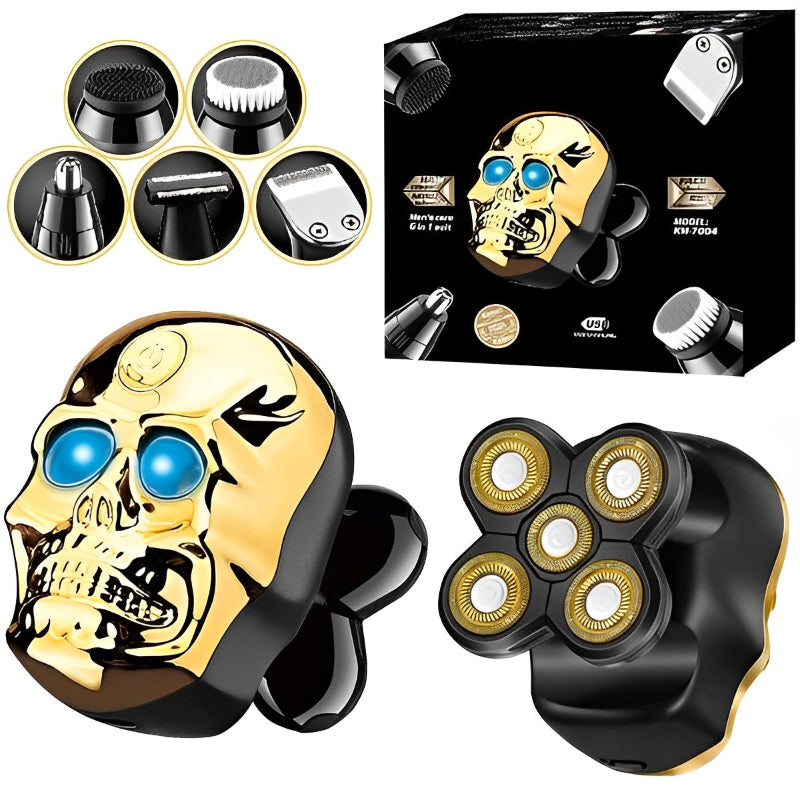Skull-Shaped Waterproof Electric Shaver