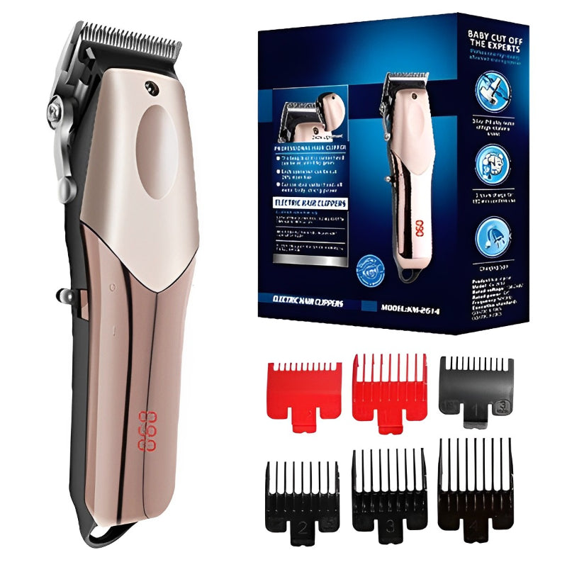 LED Display Rechargeable Electrical Hair Clipper For Men