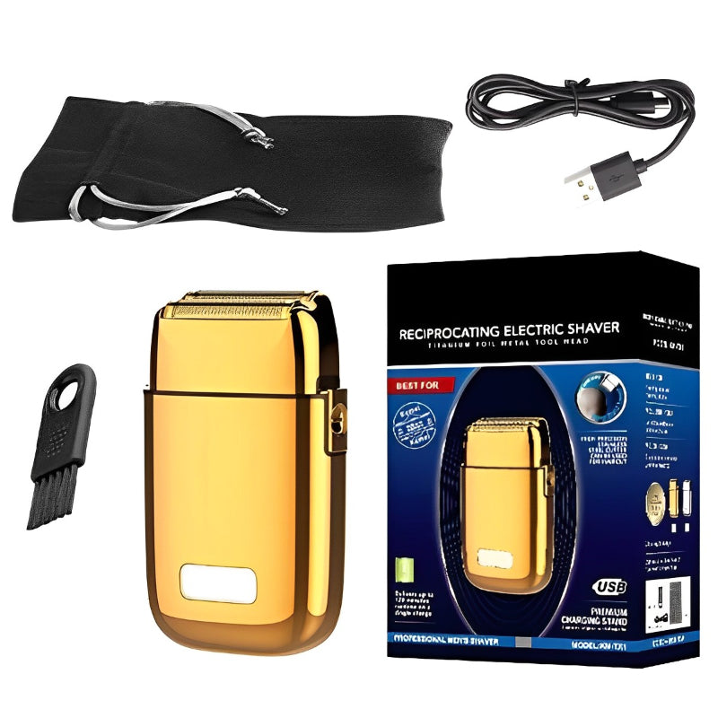 Rechargeable Metal Housing Pro Electric Shaver For Men