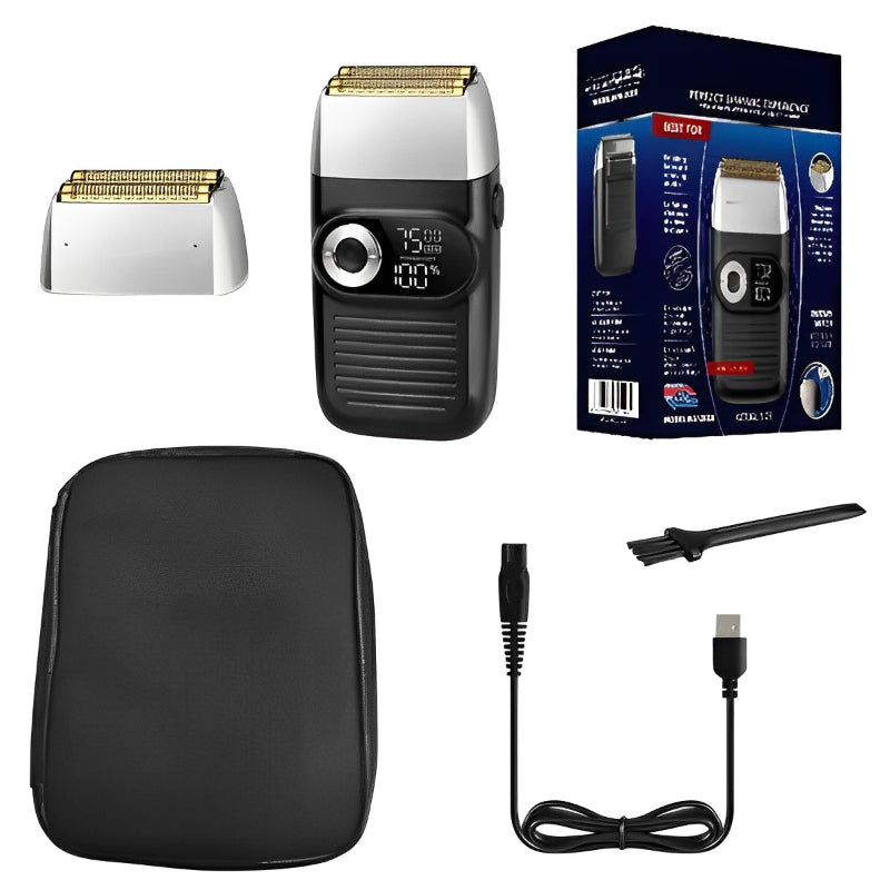 Rechargeable Metal Housing Pro Electric Shaver For Men