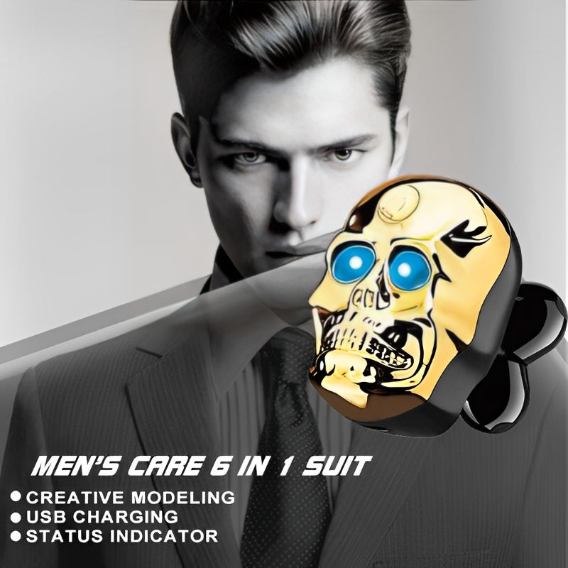 Skull-Shaped Waterproof Electric Shaver