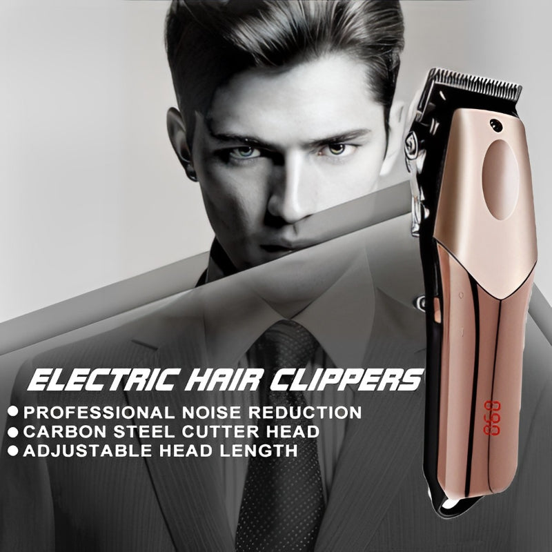 LED Display Rechargeable Electrical Hair Clipper For Men