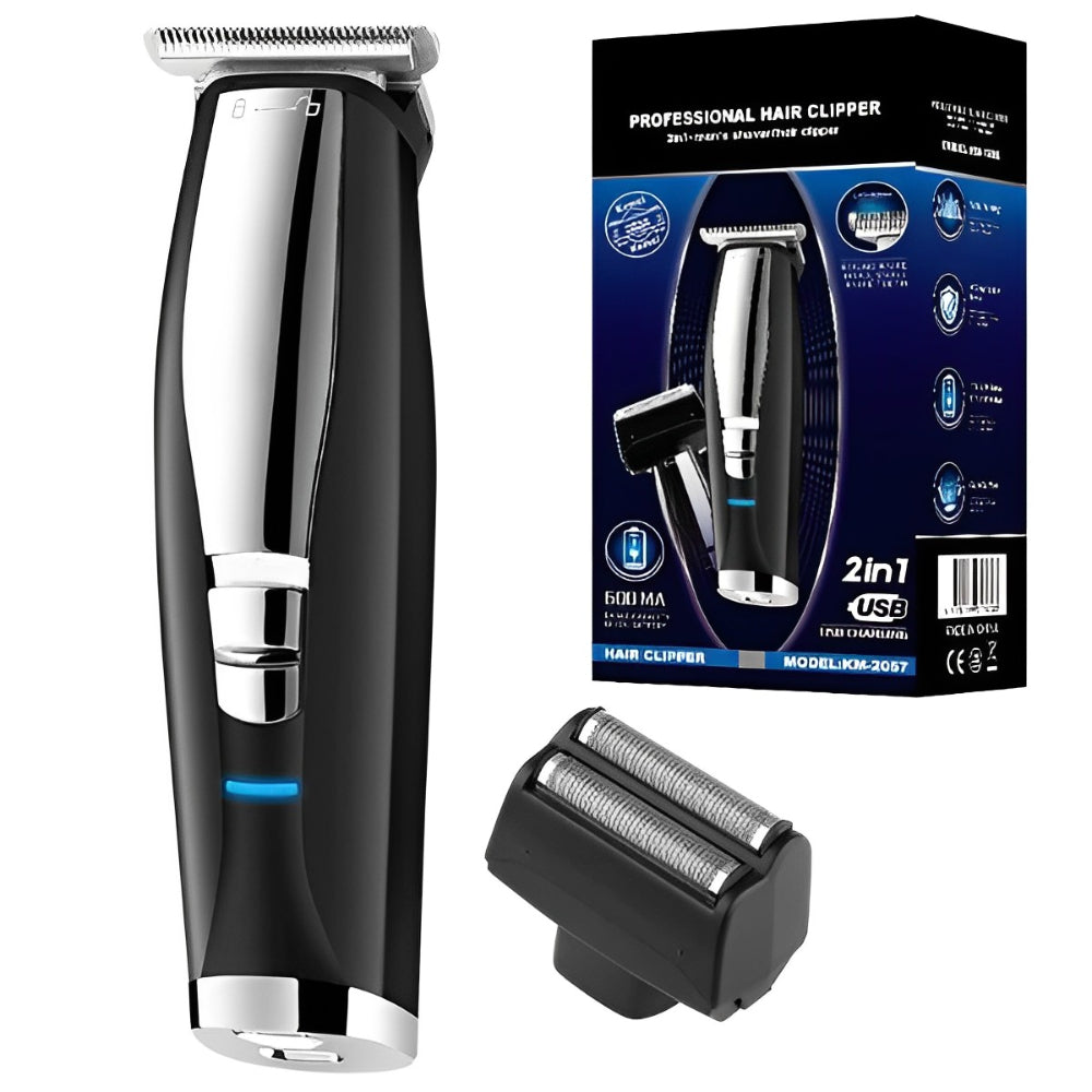 2 In 1 Rechargeable Electric Hair Trimmer And Shaver For Men
