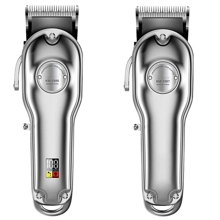 Metal Housing Silver Professional Hair Trimmer For Men