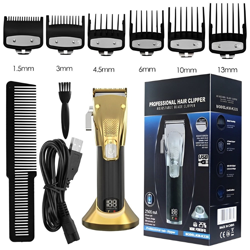 Professional Adjustable Electric Hair Clipper For Men