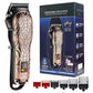 Adjustable Cordless Hair Trimmer For Men With LCD Display