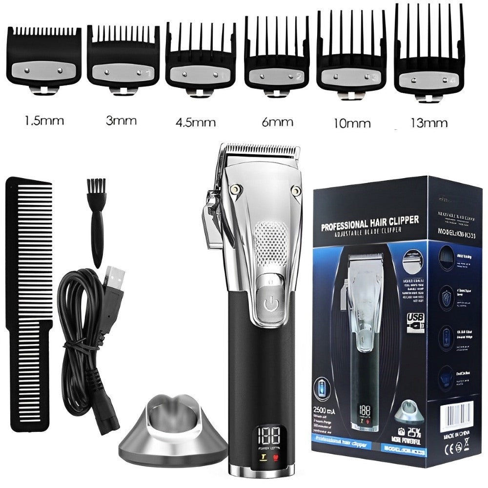 Cordless Adjustable Electric Hair Clipper For Men