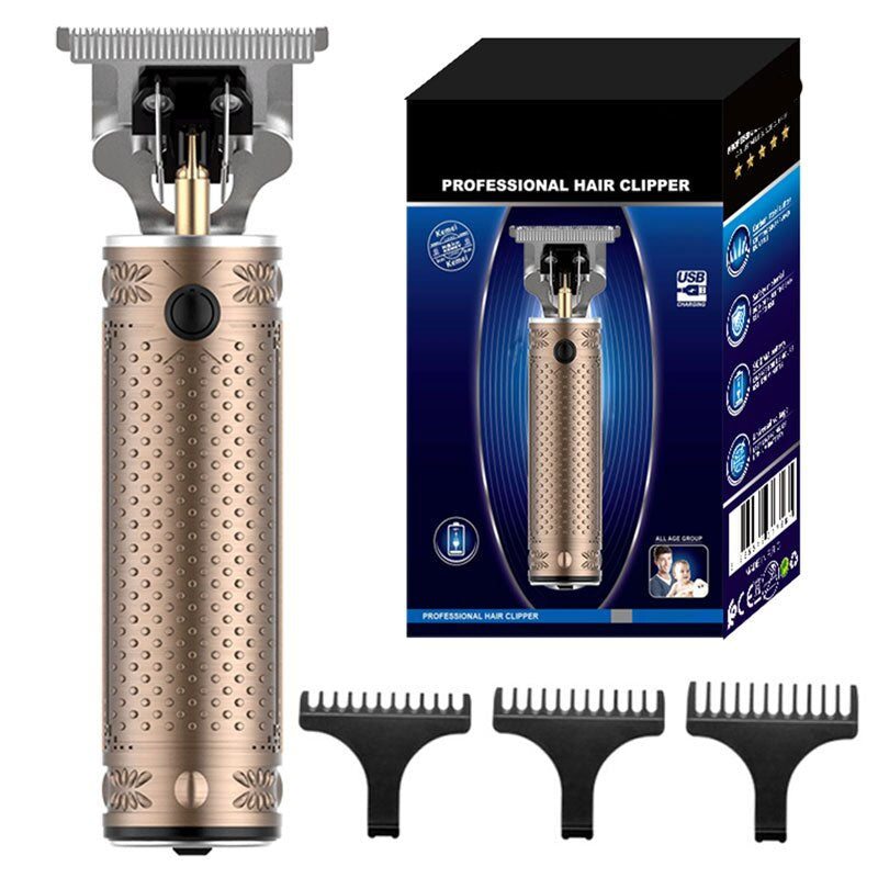 Dotted Metal Handle Small Hair Trimmer For Men