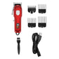 Red Electric Hair Trimmer With Clipper For Men
