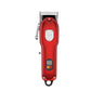 Red Electric Hair Trimmer With Clipper For Men