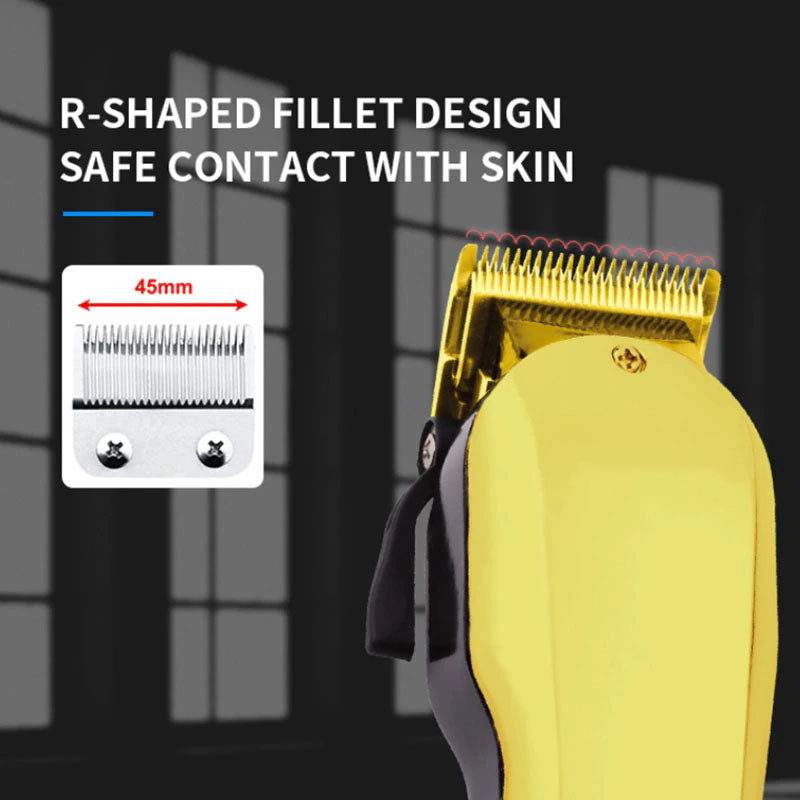 Professional Corded Electric Yellow Hair Trimmer For Men