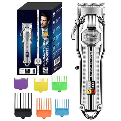 Full Metal Cord Cordless Barber Hair Clipper