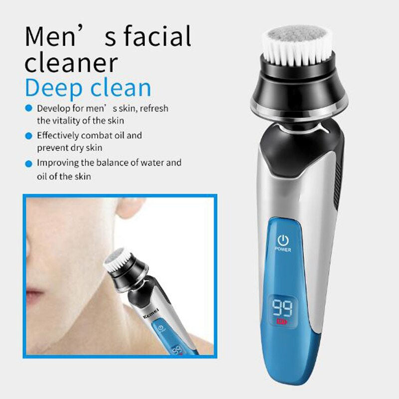 4 In 1 Floating Head Rechargeable Electric Shaver For Men