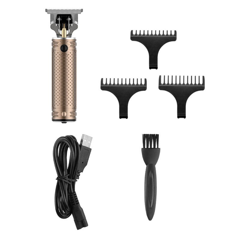 Dotted Metal Handle Small Hair Trimmer For Men