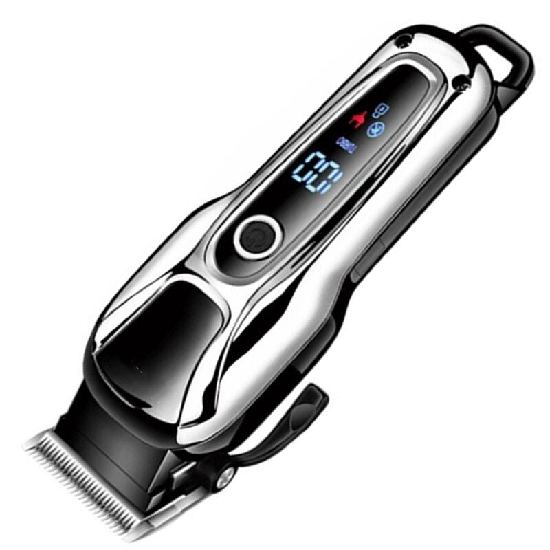 Professional LCD Display Cordless Electric Hair Trimmer For Men