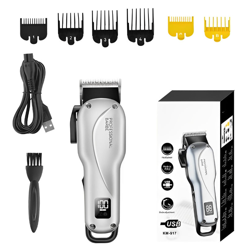 Rechargeable Cord Cordless Beard Hair Clipper For Men