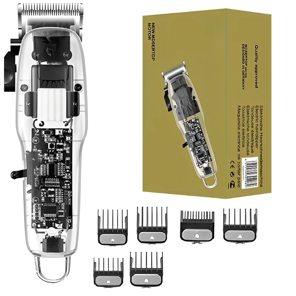 Transparent Rechargeable Electric Hair Clipper