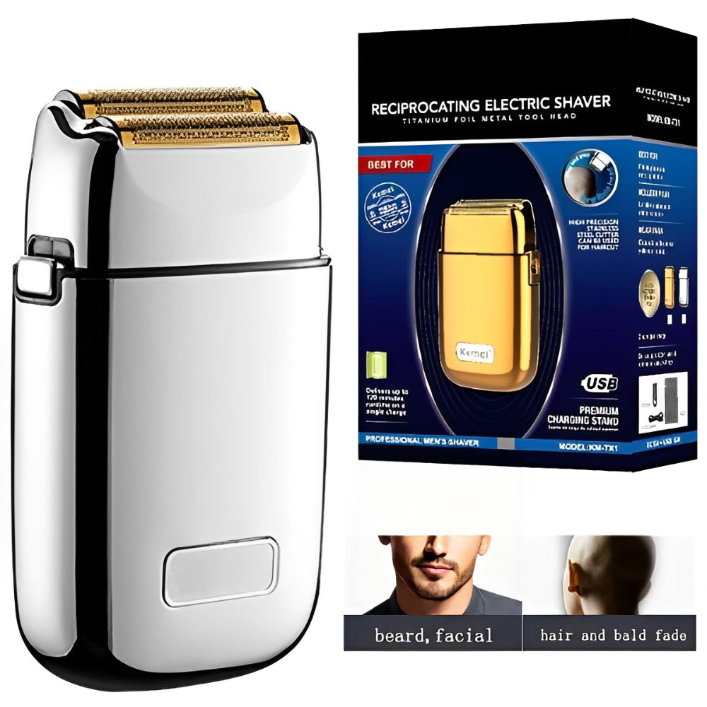 Rechargeable Metal Housing Pro Electric Shaver For Men