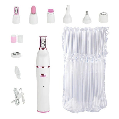 7 In 1 Rechargeable Electric Epilator Facial Hair Remover Set For Women