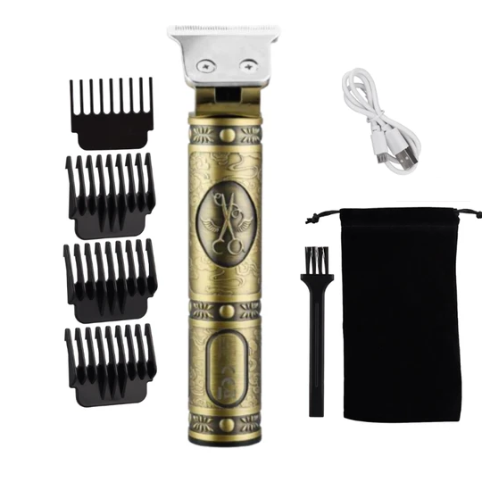 Golden Scissor Rechargeable Men's Beard & Hair Trimmer Grooming Kit For Face & Body