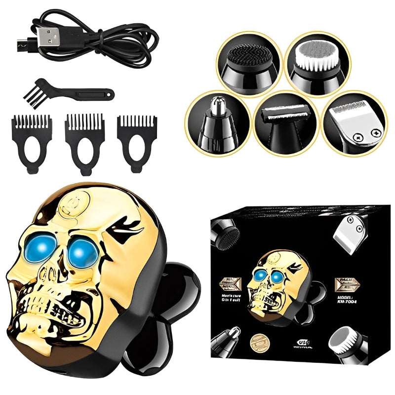 Skull-Shaped Waterproof Electric Shaver