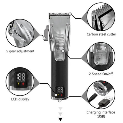 Professional Adjustable Electric Hair Clipper For Men