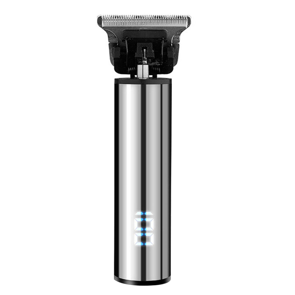 Silver Rechargeable Men's Beard & Hair Trimmer Grooming Kit For Face & Body