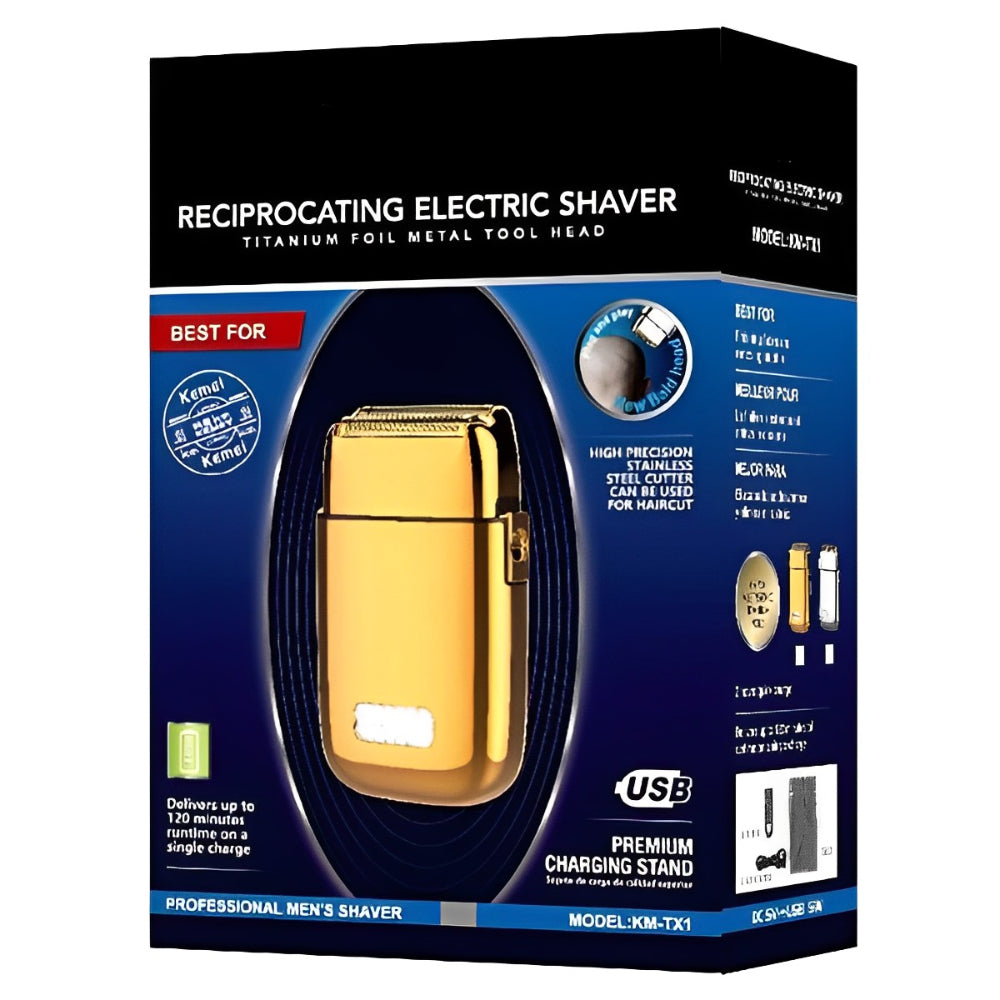 Rechargeable Metal Housing Pro Electric Shaver For Men
