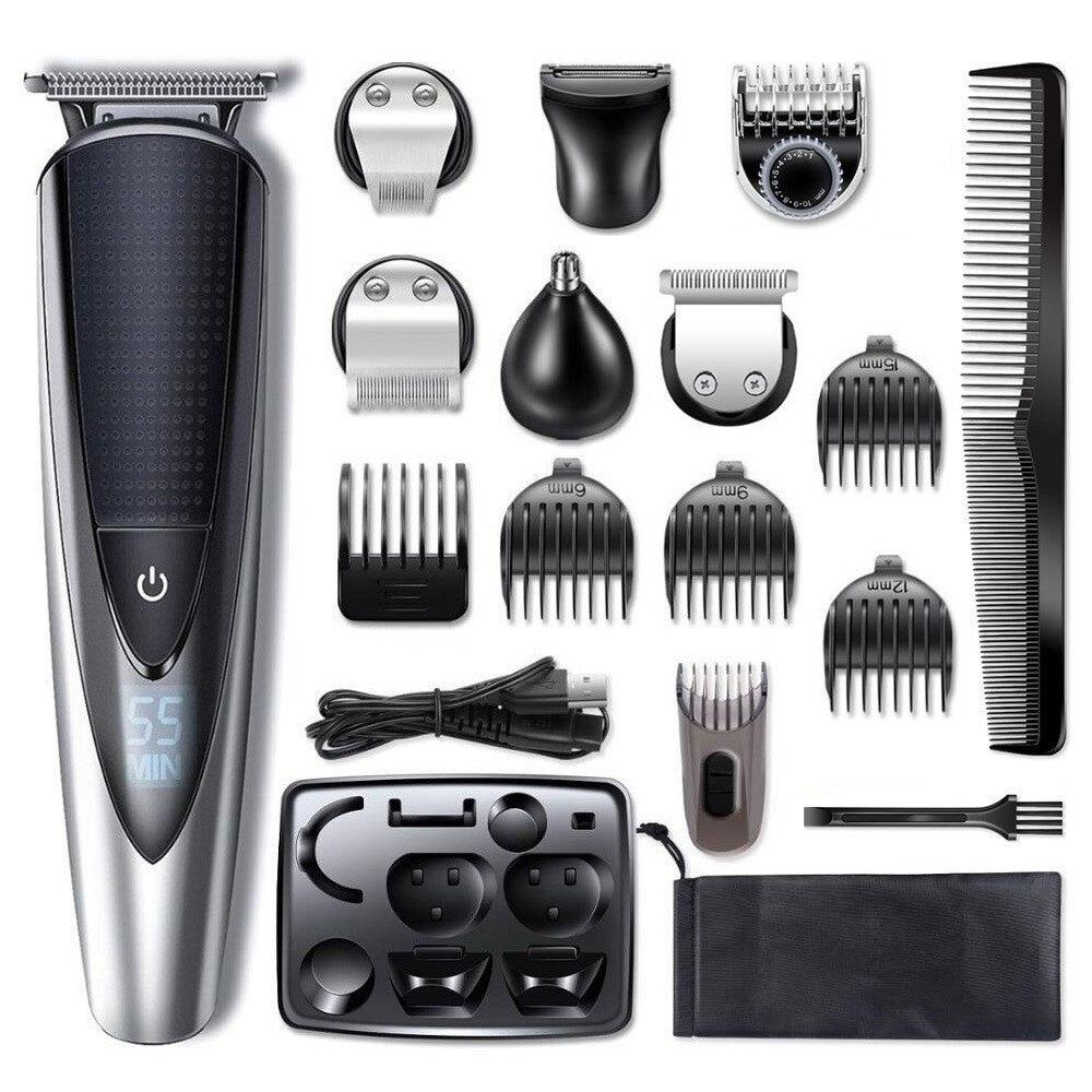 Wet And Dry Electric Hair Trimmer And Shaver For Men
