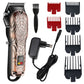 Adjustable Cordless Hair Trimmer For Men With LCD Display