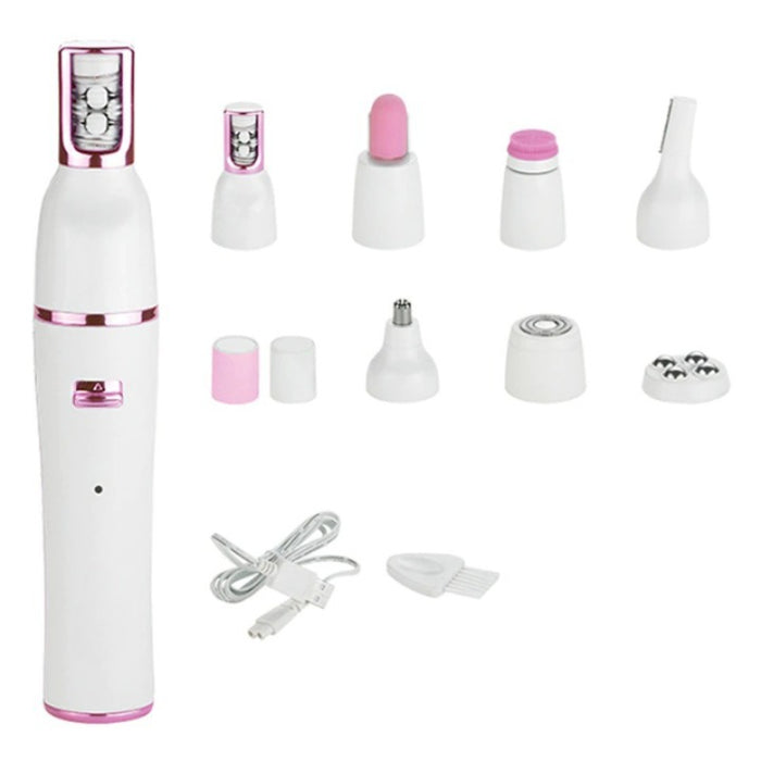 7 In 1 Rechargeable Electric Epilator Facial Hair Remover Set For Women
