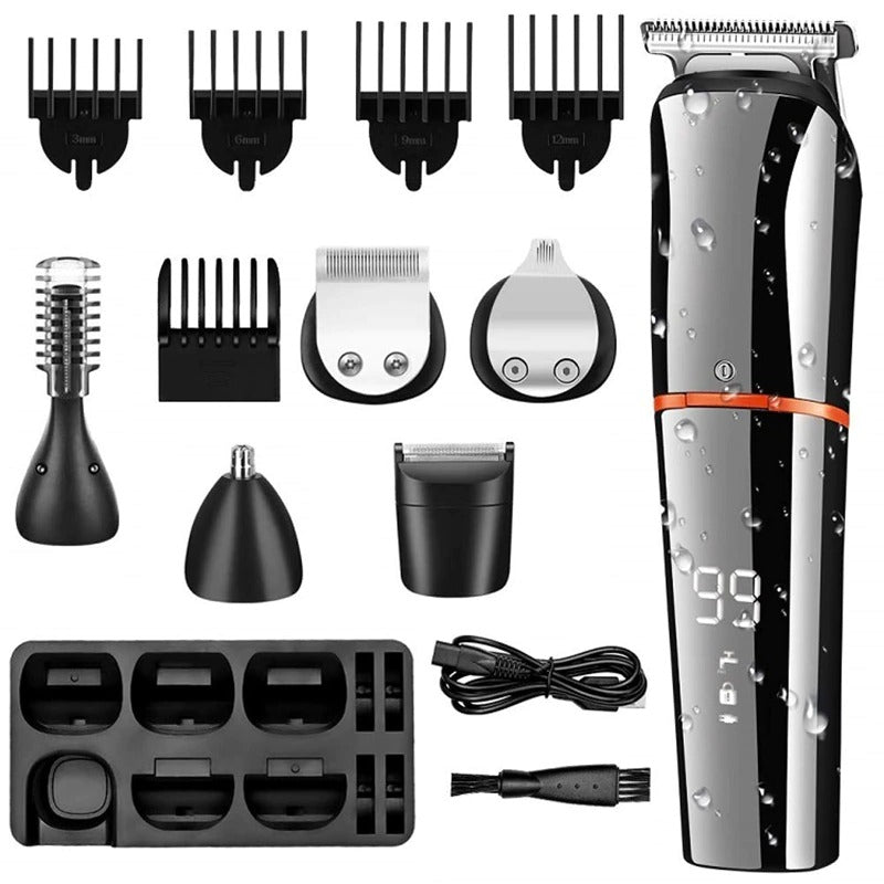 Digital Display All-In-One Hair Trimmer For Men