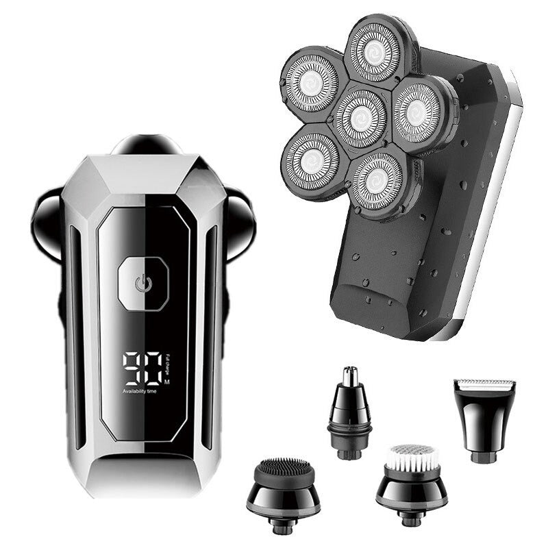 6 Heads Waterproof Electric Shaver For Men