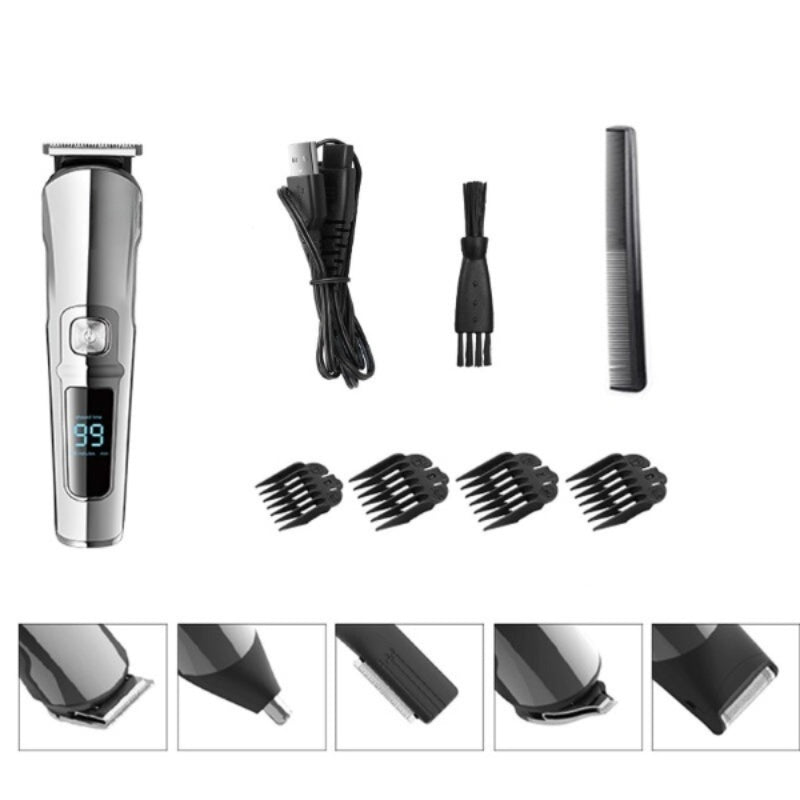 Waterproof All-In-One Men's Grooming Kit With Trimmer