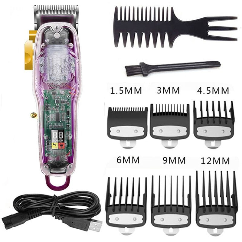 Original Barber Hair Clipper With Six Attachment