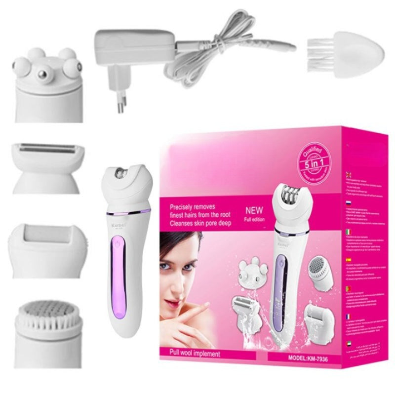 5 In 1 Women's Electric Hair Removal Epilator